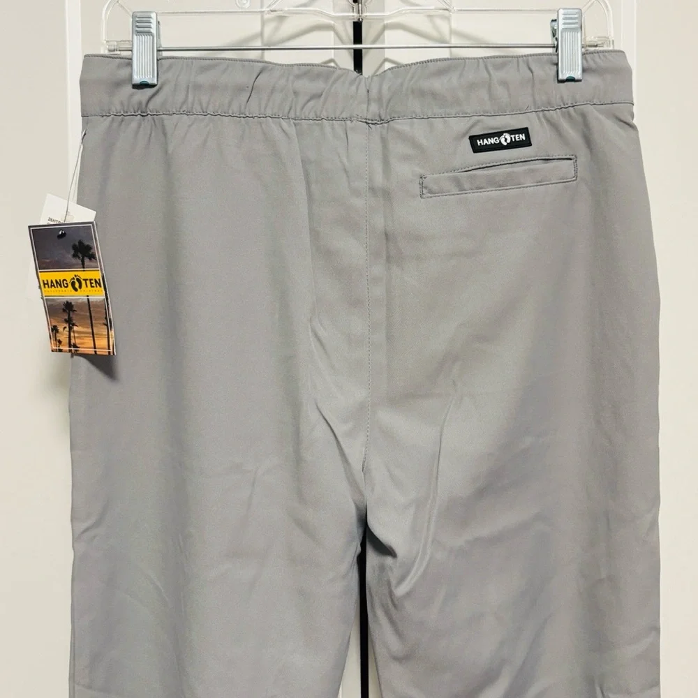 NWT [Hang Ten] Performance Athletic Drawstring Joggers Grey Youth Boys Sz 14/16 - Picture 9 of 10